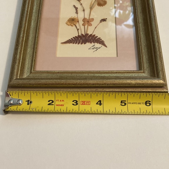 Vintage-Caryl Pohland dried flower picture in frame - Picture 7 of 14